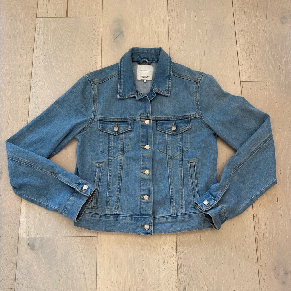 Zara Blue Jean Jacket Timeless Style